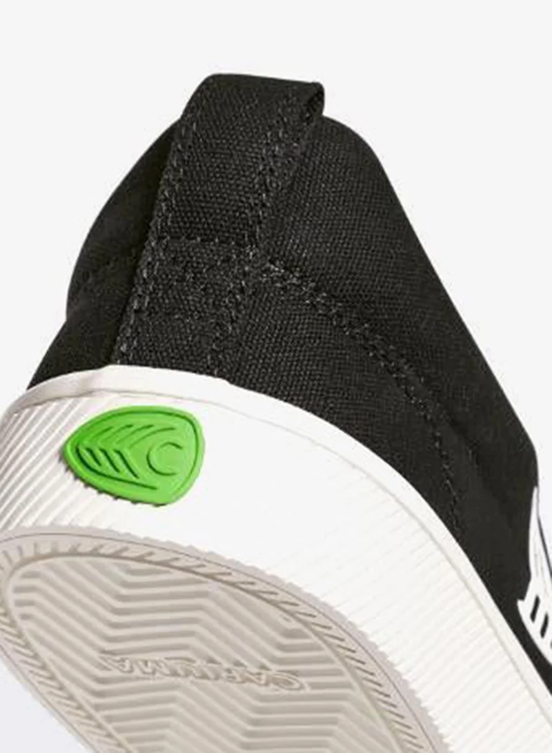 Cariuma  SLIP-ON Black Canvas Off-White Logo  | Best Price UAE