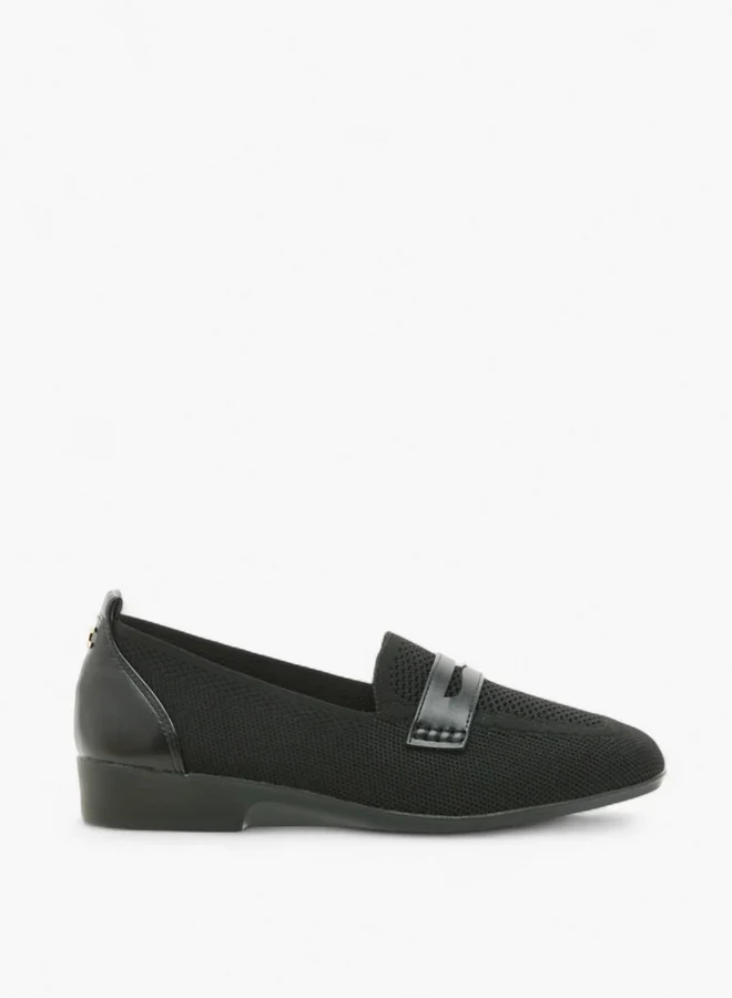 Le Confort Flyknit Textured Slip-On Loafers with Platform Heels