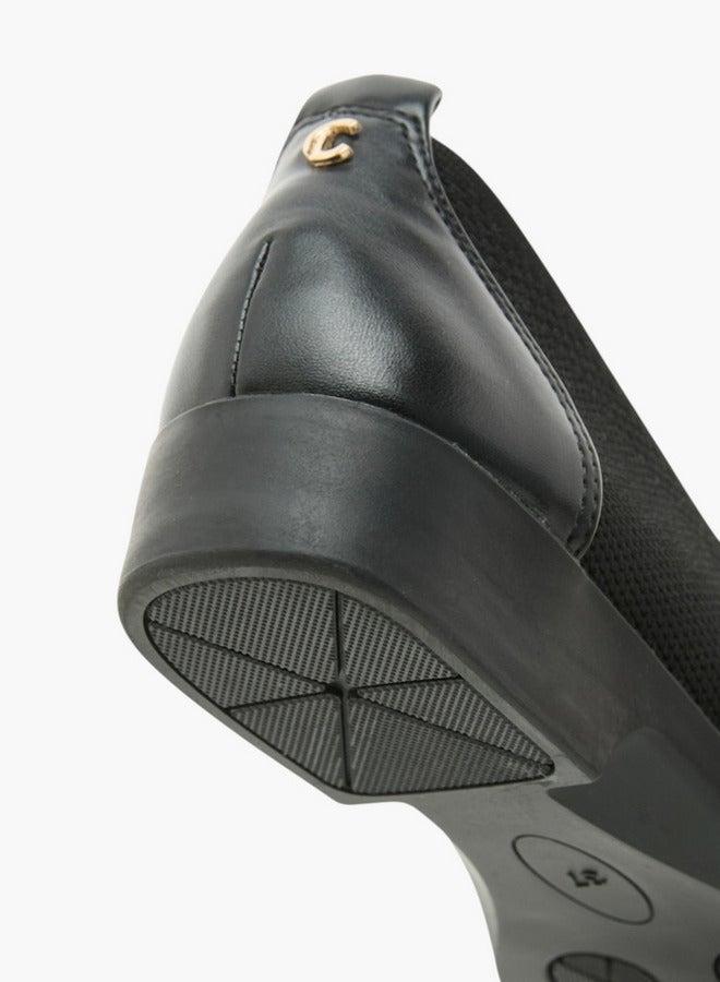 Le Confort Flyknit Textured Slip-On Loafers with Platform Heels - Image 5