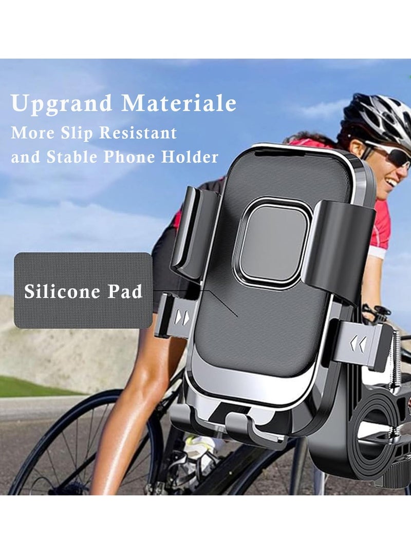 Chappeline ST35 Mobile Holder for Bikes with One Click Locking Phone Holder 360° Rotation Phone Mount Anti-Slip and Adjustable Angle for Motorcycles, Bicycles, E-Bikes, Scooters - Black - Image 4