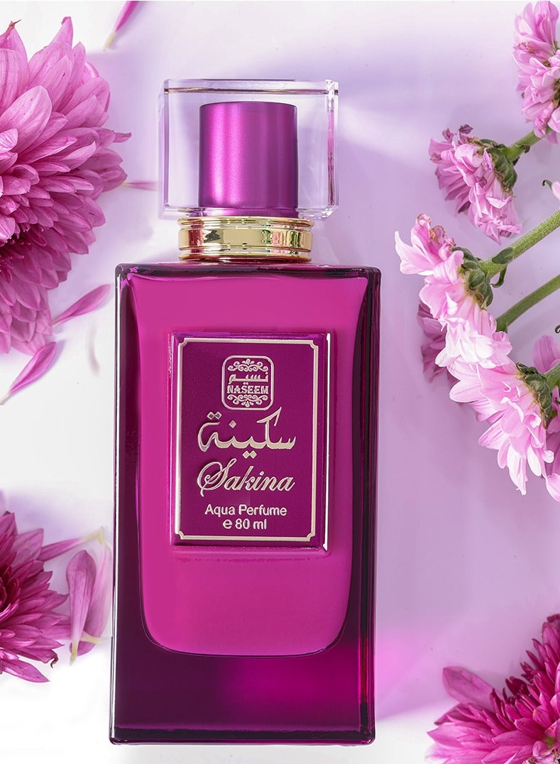 Naseem Sakina Subtle Tone Eau De Parfum 80 ml - Elegant Fragrance for Men & Women - Long Lasting & Versatile Scent - Luxury Perfume with Floral & Musky Notes  - Image 2