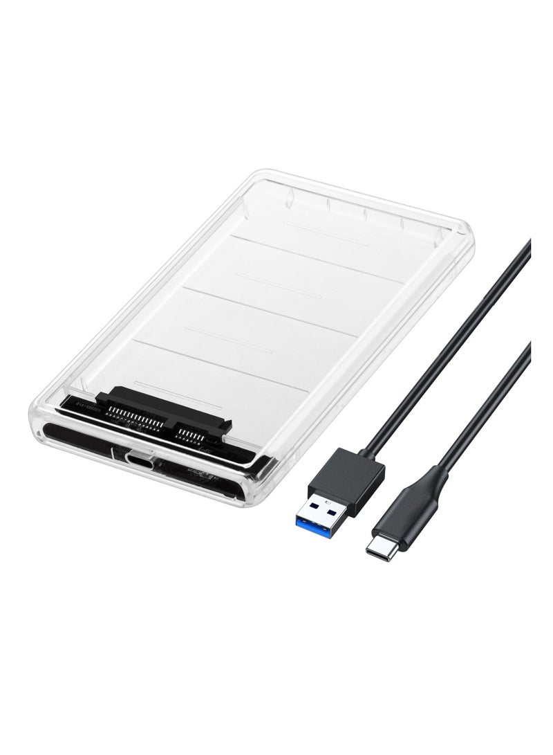 AROAQ Portable C Type Hard Disk Drive External HDD Enclosure Case Tool 5 Gbps Support - Image 4