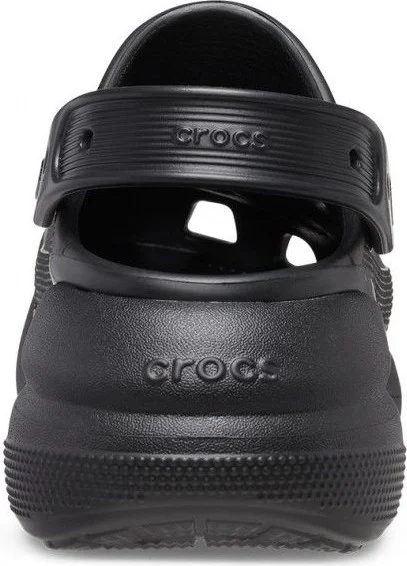 crocs Classic Crush Clog Women's Black Slippers 207521-1