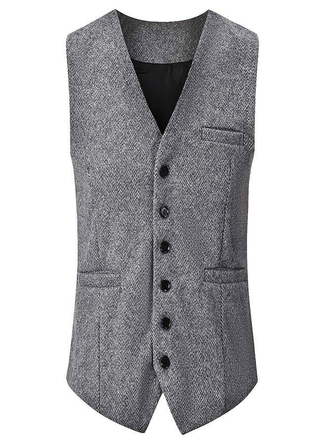 EFORLED Halloween 1920s Mens Costume Accessories Set,Great Gatsby Clothing,Roaring 20s Pocket Watch,Mafia Mobster Hat for Old Man,1LGray-S - Image 3