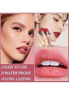 3 Colors Matte Lipstick Set Lazy Lipstick Waterproof Long Lasting High Pigmented Lip Gloss Nonstick Cup Velvet Lip Stick Stain Lip Makeup For Women Girls（Set A） - pzsku/Z50A83E67C7169097416FZ/45/_/1695646020/b3ffb04a-4b00-4f0b-a6bf-3f0f480170f2