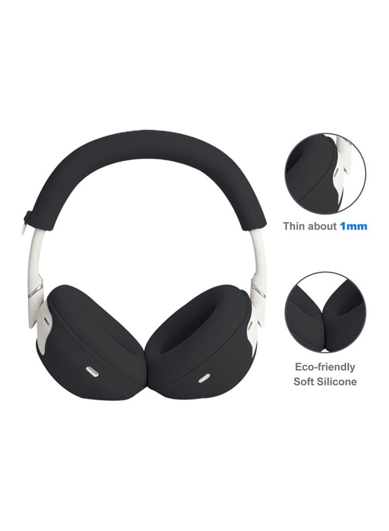 مجموعة حماية 3 قطع لسماعات Sony WH-1000XM6 - أغطية وسادات أذن سيليكون/أغطية كأس الأذن/غطاء عصابة الرأس | مقاومة للعرق وسهلة التنظيف - Image 2