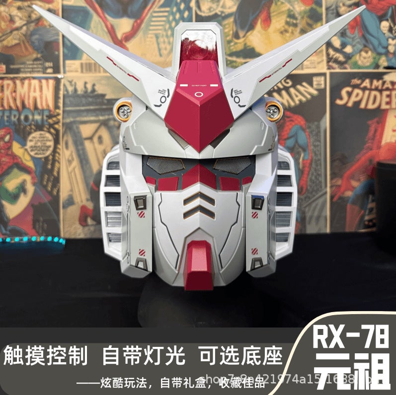 Gundam Helmet Cosplay Mask Light-up Resin - Image 2