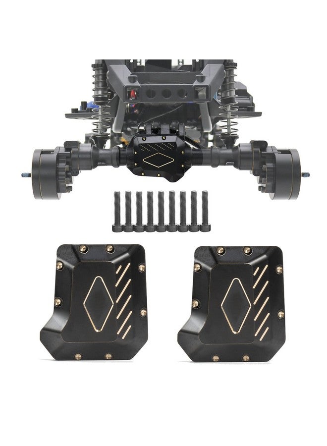 AMK Brass Diff Cover 2Pcs Front And Rear Trx4 Portal Axle Housing For 1/10 Rc Crawler Trx6 Upgrade Parts - Image 1