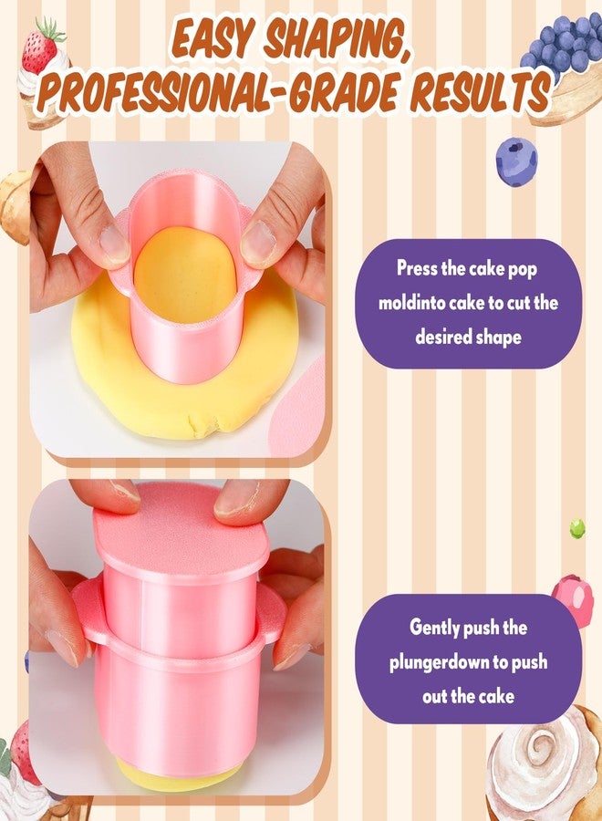 Yiyiring Cakesicle Cutter, Cake Pop Mold, Cake Pop Cutter and Pusher Press, Baking Tools for Home Birthday Parties Wedding Desserts - Image 4