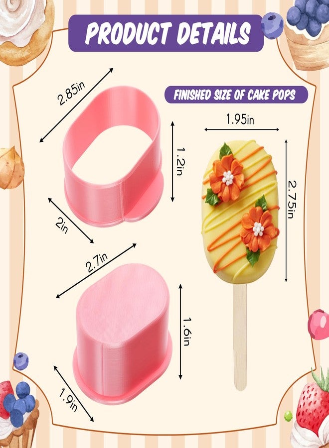 Yiyiring Cakesicle Cutter, Cake Pop Mold, Cake Pop Cutter and Pusher Press, Baking Tools for Home Birthday Parties Wedding Desserts - Image 2