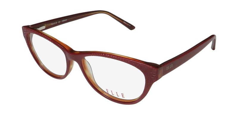 Elle Women's Eyeglasses EL13415 EL/13415 RE Red Full Rim Optical Frame 53mm - Image 1