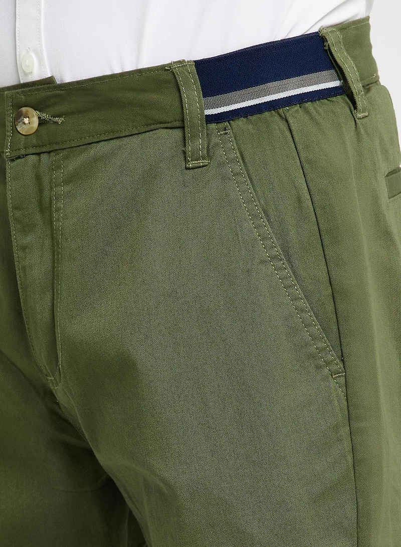 Thomas Scott Thomas Scott Men Mid-Rise Classic Slim Fit Easy Wash Trousers