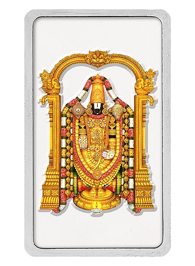 Kundan 20g (999.9) Tirupati Balaji Silver Colour Bar - Image 1