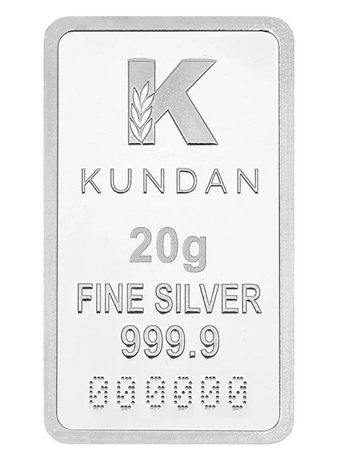 Kundan 20g (999.9) Tirupati Balaji Silver Colour Bar - Image 2