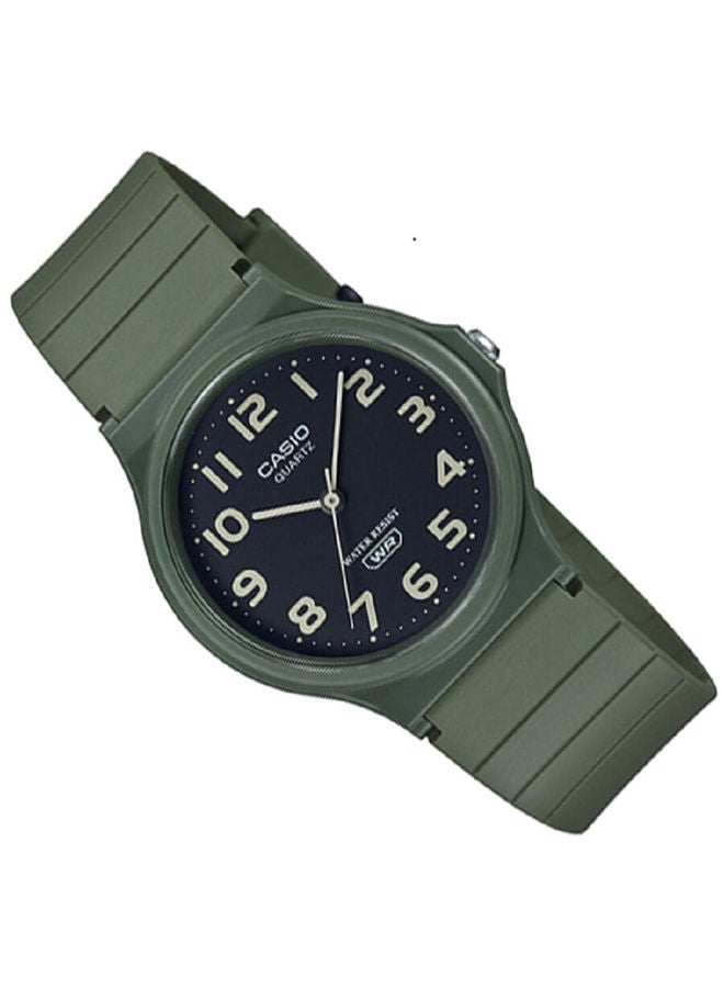 CASIO Unisex Watch Classic Casual Analog Black Dial Resin Band MQ-24UC-3BDF - Image 2