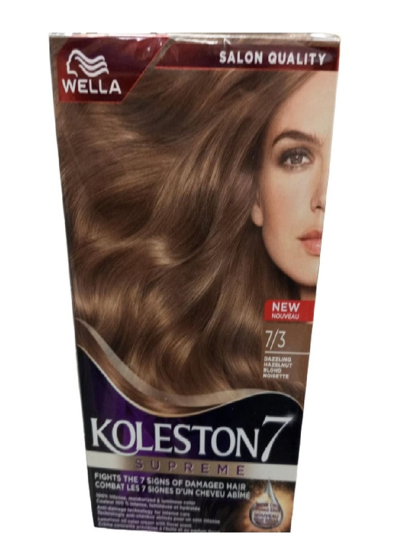 Wella Koleston - Wella Koleston Hair Dye Kit Hazelnut 7/3 50ml - Image 1
