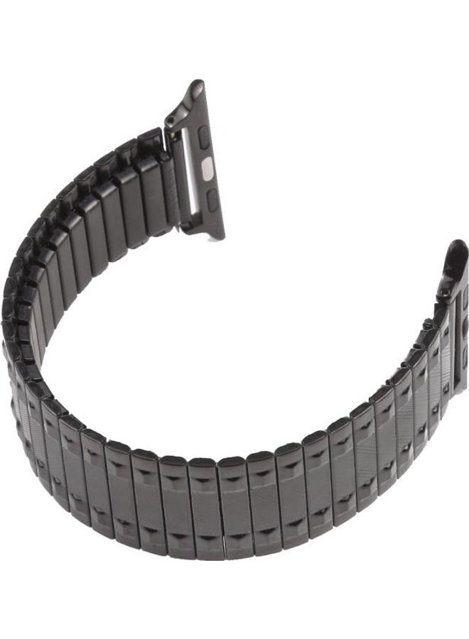 NIBEMINENT Aluminum Alloy Steel Replacement Watchband For Apple Watch Series 7/6/SE/5/4/3/2/1 45/44/42mm Black  - Image 4