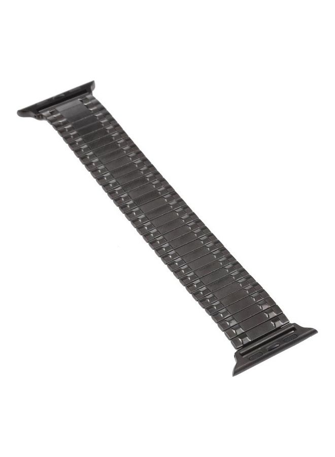 NIBEMINENT Aluminum Alloy Steel Replacement Watchband For Apple Watch Series 7/6/SE/5/4/3/2/1 45/44/42mm Black  - Image 3