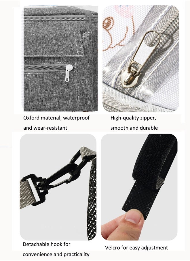 Aissiora Stroller bag Outdoor mother and baby bag Baby items storage bag Waterproof and wear-resistant Multi-functional storage bag  - Image 4