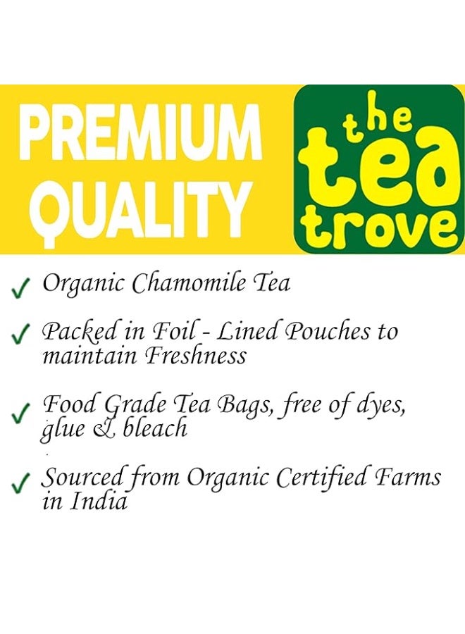 the tea trove Chamomile 40pcs Round tea bags pouch - Image 2