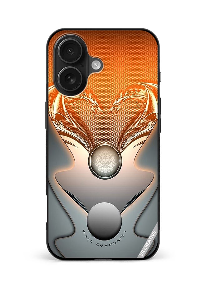 VR CREATIVE Protective Case Cover For Apple iPhone 16 Plus Wall Community Design Multicolour