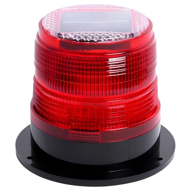 Led Solar Warning Light, Signal, Light, Ip65 Waterproof, High-Brightness, Quick-Charging Solar Panel with Adhesive Base, for Boats and Vehicles - Image 1