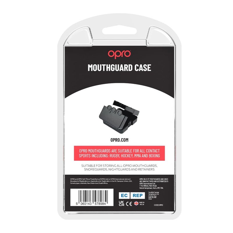 OPRO Protective Ventilated Mouth Guard Case, Can be Used as a Retainer Case, Ideal for Your Your Night Guard & Clear Aligners, Keeps Them Secure (Black) - Image 4