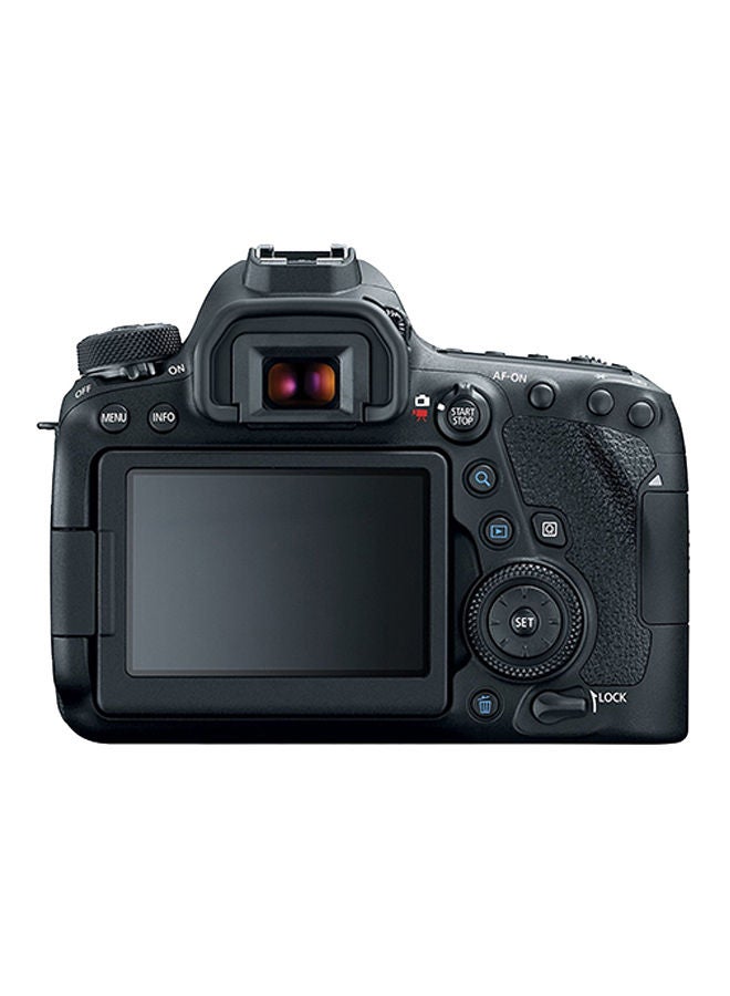 كانون كاميرا ‏EOS ‏DSLR 6D مارك II بعدسة بتكبير كهربائي بتقنية المحرك الخطوي وتقنية تثبيت الصور (IS) مع فتحة العدسة f/3.5-5.6 ببعد بؤري يتراوح من 24-105 مم، كاملة الإطار مع خاصية الواي فاي وتقنية NFC والبلوتوث ونظام تحديد المواقع وشاشة LCD تعمل باللمس متغيرة الزوايا ومناسبة للصور الشخصية والمناظر الطبيعية والسفر - Image 2