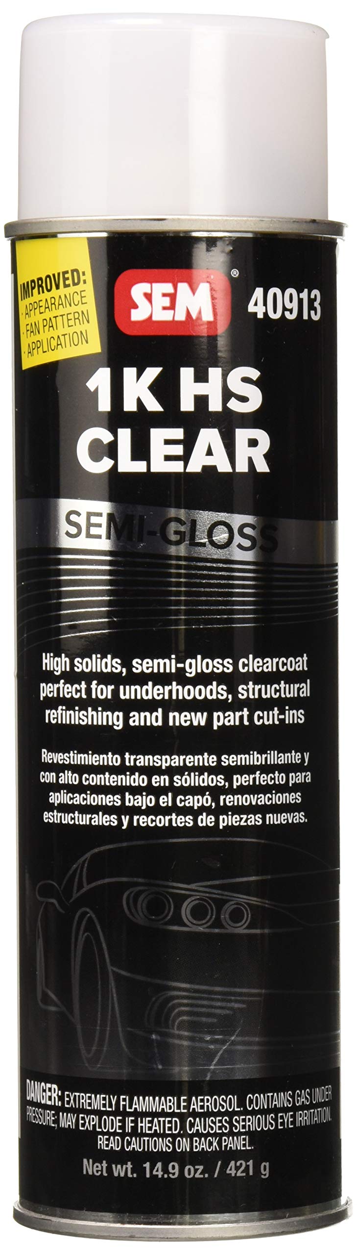 SEM 40913 1K HS SemiGloss Clear Coat 149 oz