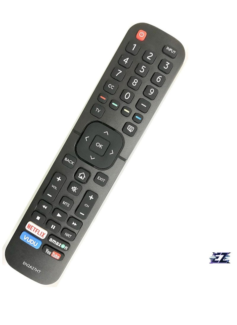 ELTRAZONE - Universal Remote for Hisense Smart TV – EN2A27HT Remote Compatible with All Hisense 4K LED HD UHD Smart TVs, Featuring Netflix, YouTube, VUDU Buttons - Image 1