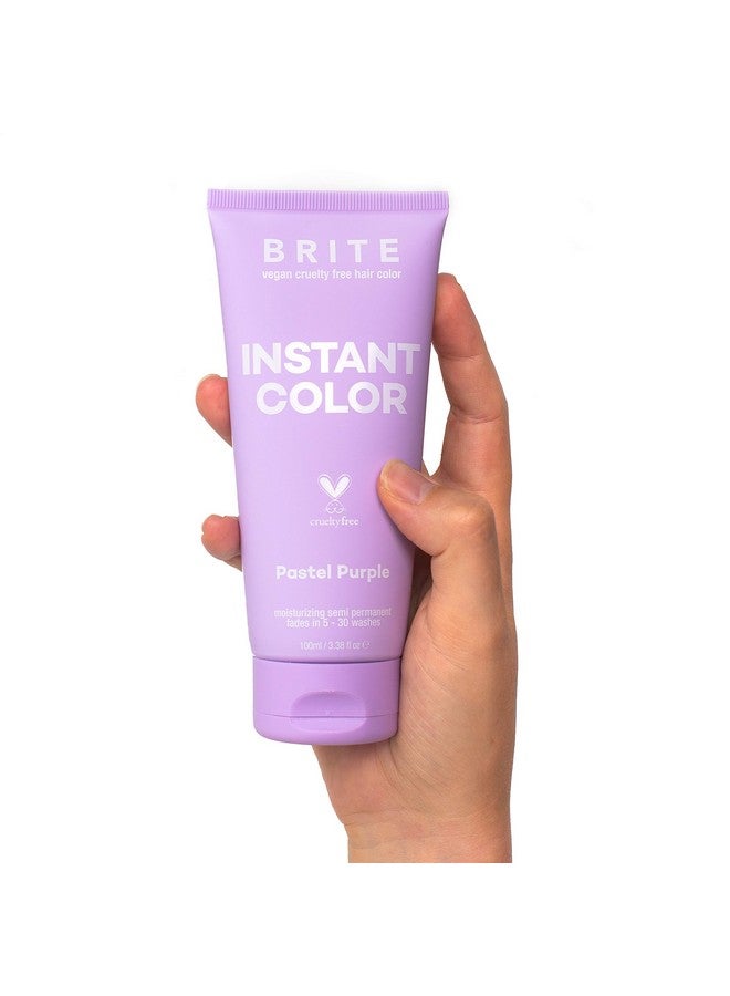 Brite Pastel Purple Semipermanent Hair Color Vegan & Crueltyfree Hydrating Hair Dye Lasts Up To 30 Washes (100Ml) - Image 4