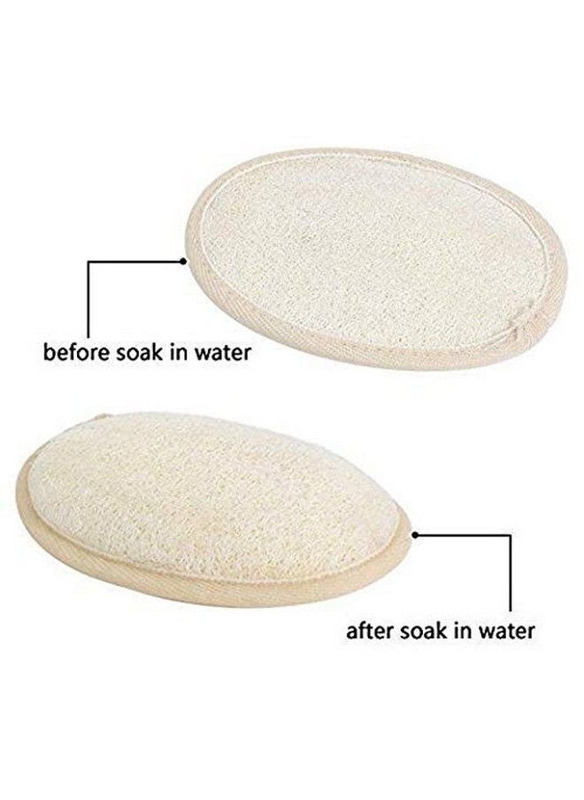 ROLIMOLI - Single Side Loofah sponge body scrub bath scrubber Pack of 4 Pieces - Image 1