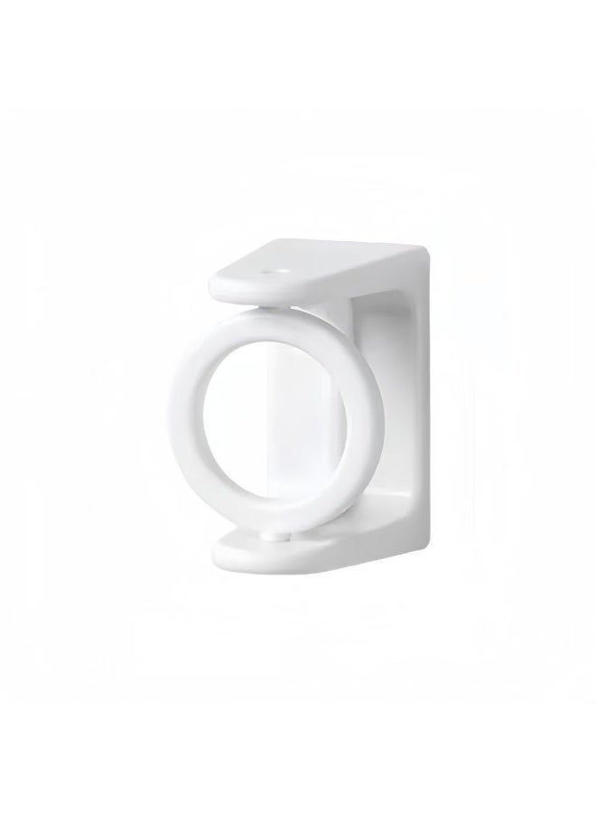 EXCLIFE 360° rotating circular hanging ring, no-drill curtain rod/shower curtain rod bracket, wall-mounted hook - Image 2