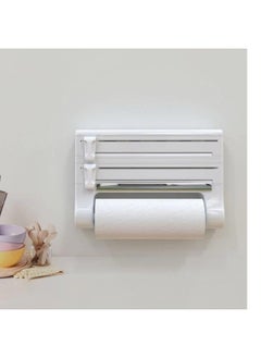 Tidy roll holder for tissues stretch and foil rolls plastic 38 25.5 8.5 cm white