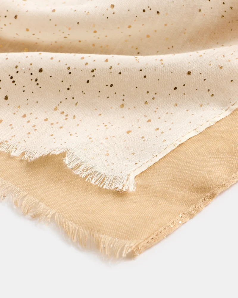 REDTAG Girls Beige Embellished Scarf