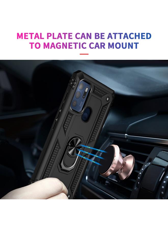 S-TOP Case For Motorola Moto G60s Shockproof TPU + PC Phone Case with 360 Degree Rotating Holder - Image 5