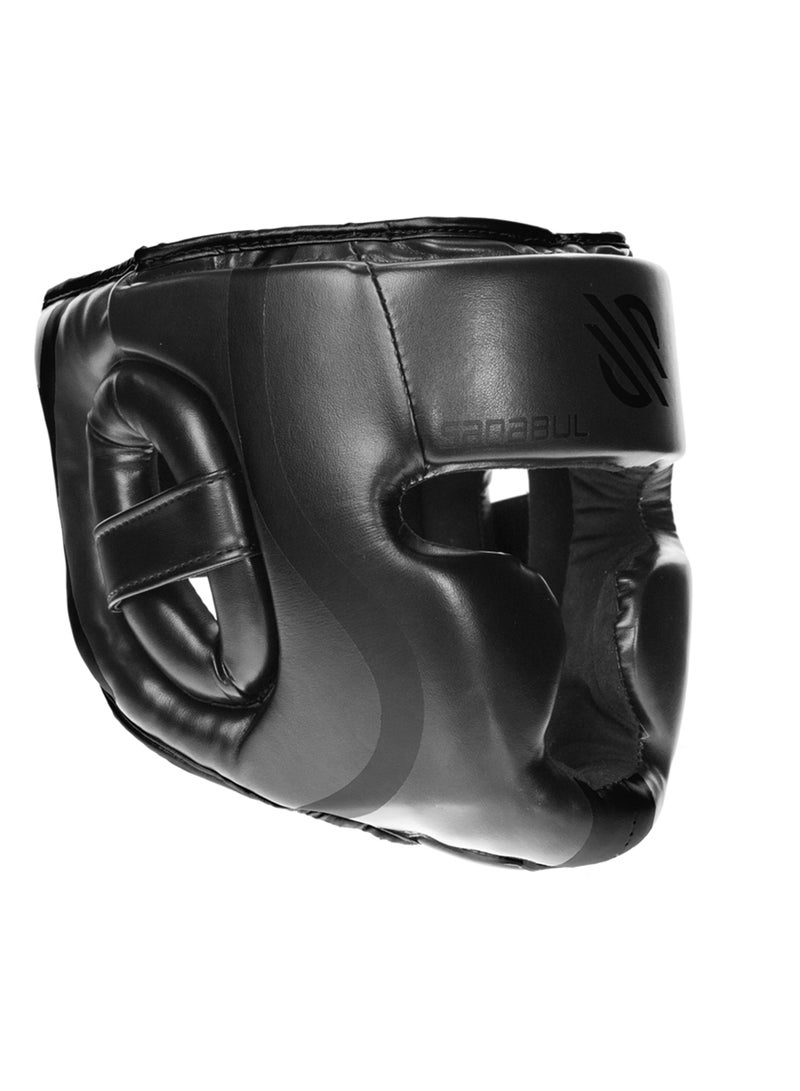 Sanabul  Essential Boxing Headgear – Full Face Coverage, Sparring & Training Headgear for Men & Women – Black, S/M - Image 2