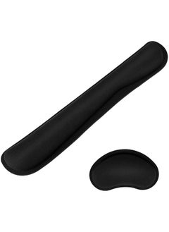 SCIENISH Memory Foam Wrist Rest Pad And Mouse Wrist Rest Support Cushion For Working Gaming Office Computer Laptop Mac Set Of 2  - Image 1