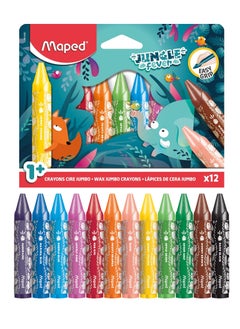 12-Piece Jungle Fever Jumbo Wax Crayons Set Multicolour - pzsku/Z50A95623091537E2FB28Z/45/_/1718549130/885e1afa-e4be-4c1b-914f-ab7c7ffac75f