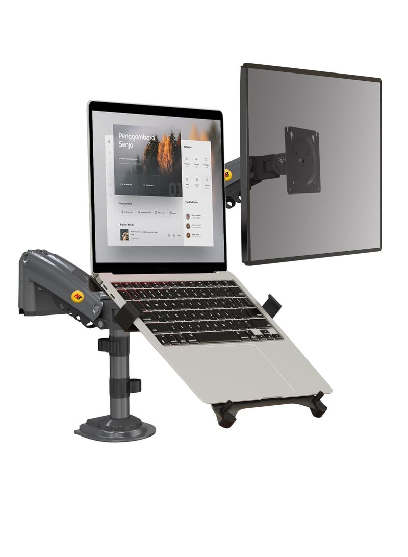 Argoflex NB H180 FP Double Arm Bumper 22 32 Inch Laptop Holder 10 17 Metal  - Image 1
