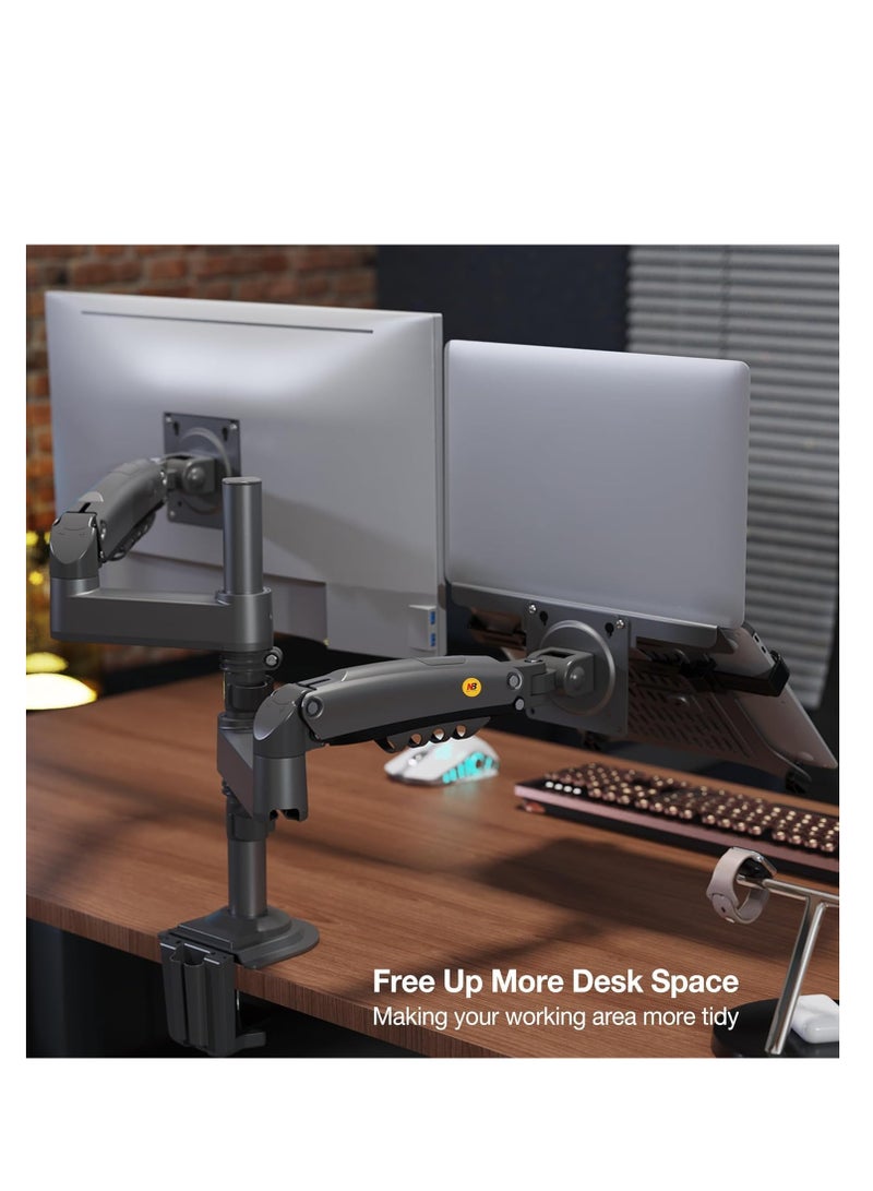 Argoflex NB H180 FP Double Arm Bumper 22 32 Inch Laptop Holder 10 17 Metal  - Image 3