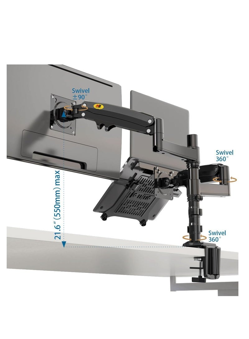 Argoflex NB H180 FP Double Arm Bumper 22 32 Inch Laptop Holder 10 17 Metal  - Image 5