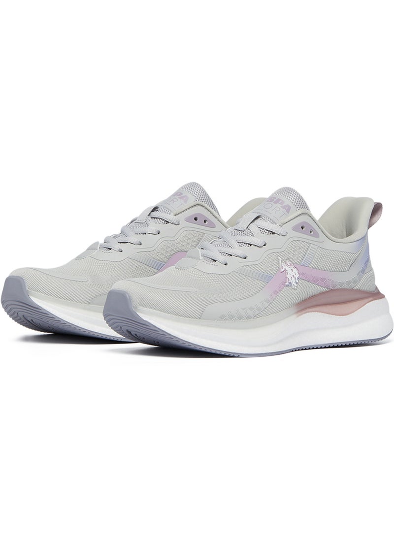 U.S. Polo Assn. Women's Grey Low-Top Limited Edition Ramadan Exclusive Sneakers – Luxe Shine, Effortless Elegance! - Image 2