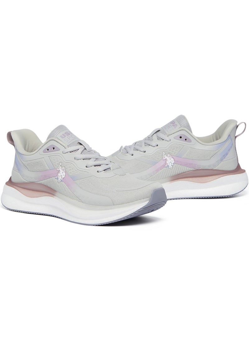 U.S. Polo Assn. Women's Grey Low-Top Limited Edition Ramadan Exclusive Sneakers – Luxe Shine, Effortless Elegance! - Image 3