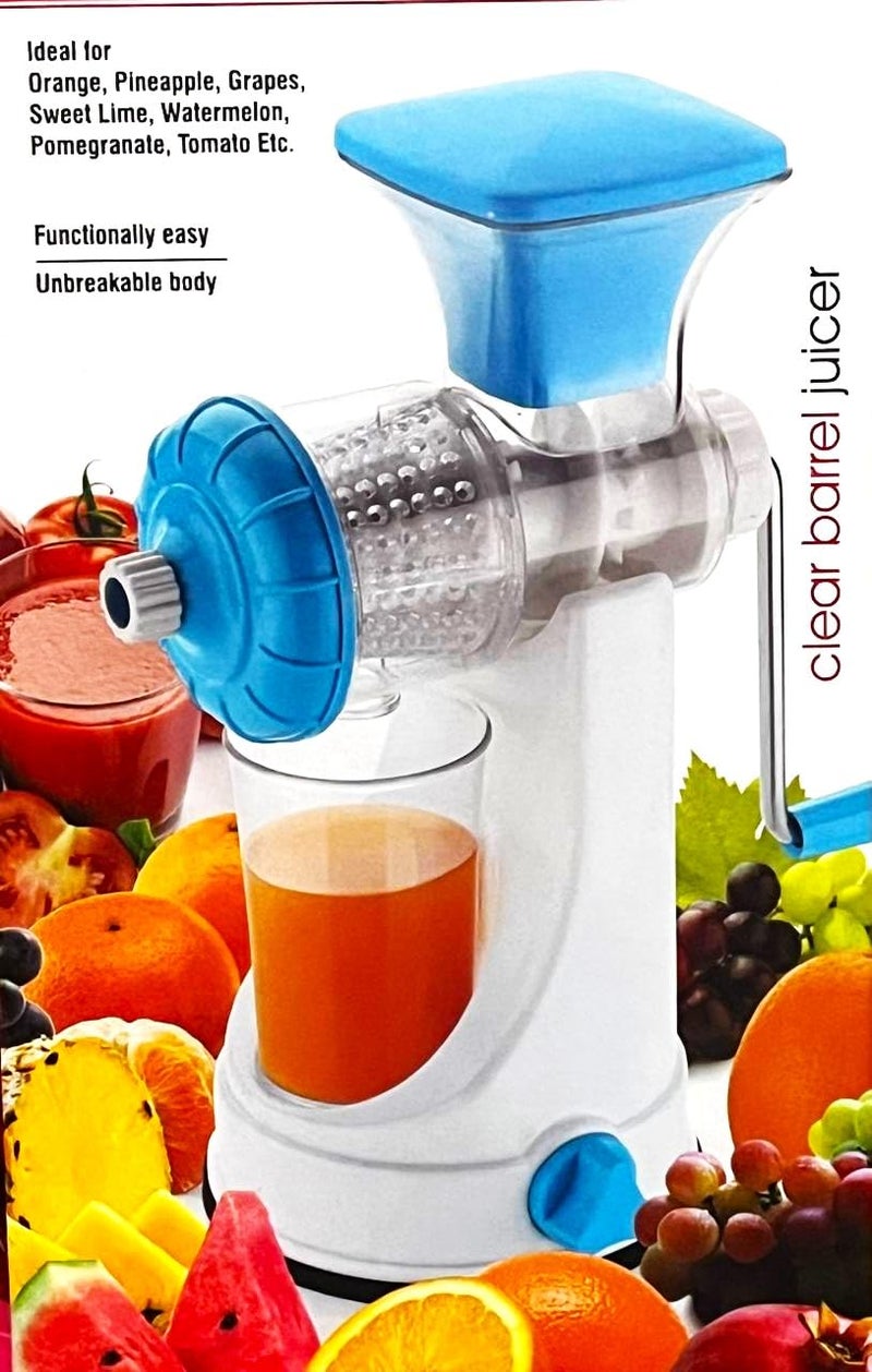 Chandustore Plastic Hand Juicer New Smart Fruit Vegetable Multipurpose Juicer Squeeze Healthy Juice - Image 2