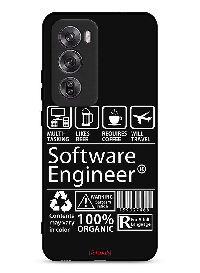 Tolwak Oppo Reno12 Pro 5G Protective Case Cover Software Engineer Sticker  - Image 1