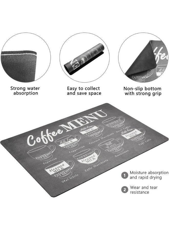 Super Absorbent Rubber Dish Drying Mat for Kitchen Table - Multicolor  - Image 5