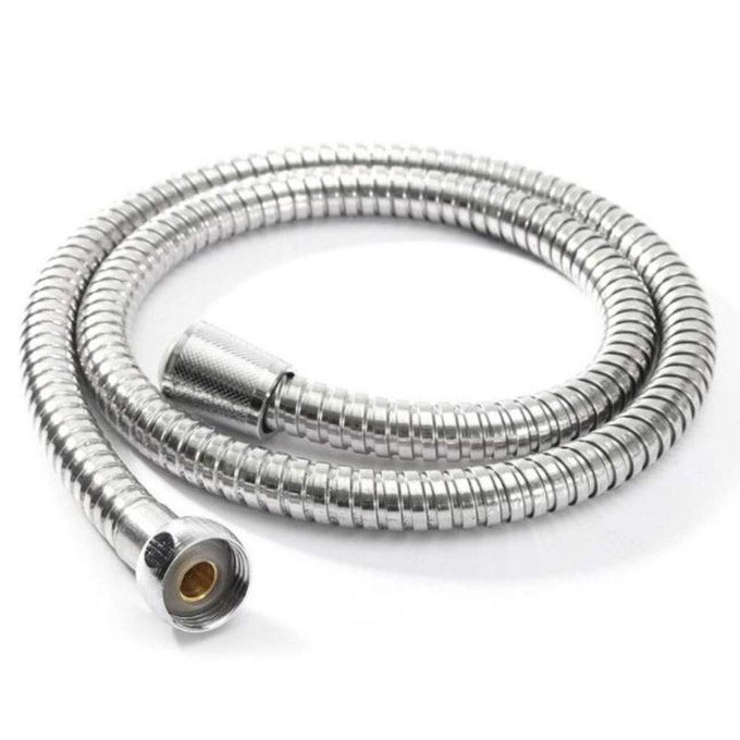SHOWER HOSE UNIVERSAL HOME STAINLESS STEEL FLEXIBLE SOFT SHOWER PIPE SILVER COLOR COMMON SHOWER HEAD TUBE WATER PIPESIZE 15 METER PIPE