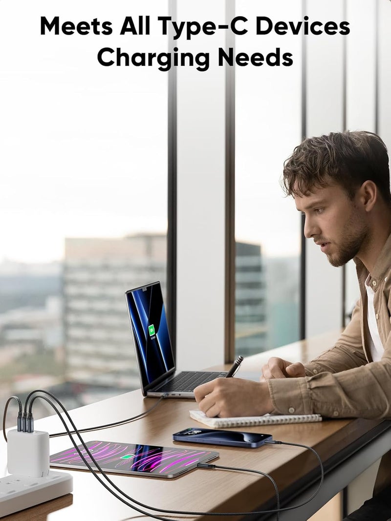 كابل CableCreation USB-C إلى USB-C بقدرة 240 واط وطول 3 أقدام للشحن السريع لـ iPhone 15 | كابل شحن سريع بقدرة 240 واط كحد أقصى، يدعم 100 واط و60 واط، مناسب لـ iPhone 15 و MacBook و iPad وسلسلة Galaxy S22 S23 S24 - Image 5