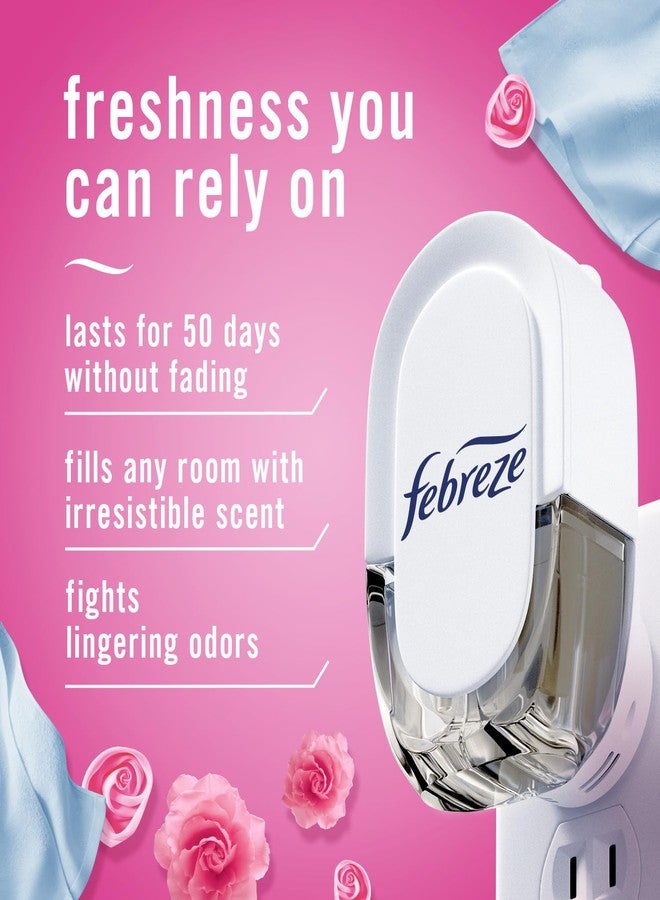 febreze معطر هواء فيبريز لمكافحة الروائح، داوني أبريل فريش، لافندر البحر الأبيض المتوسط، 0.87 أونصة سائلة، زيوت تعبئة، 4 تعبئات (2 من كل نوع) - Image 2